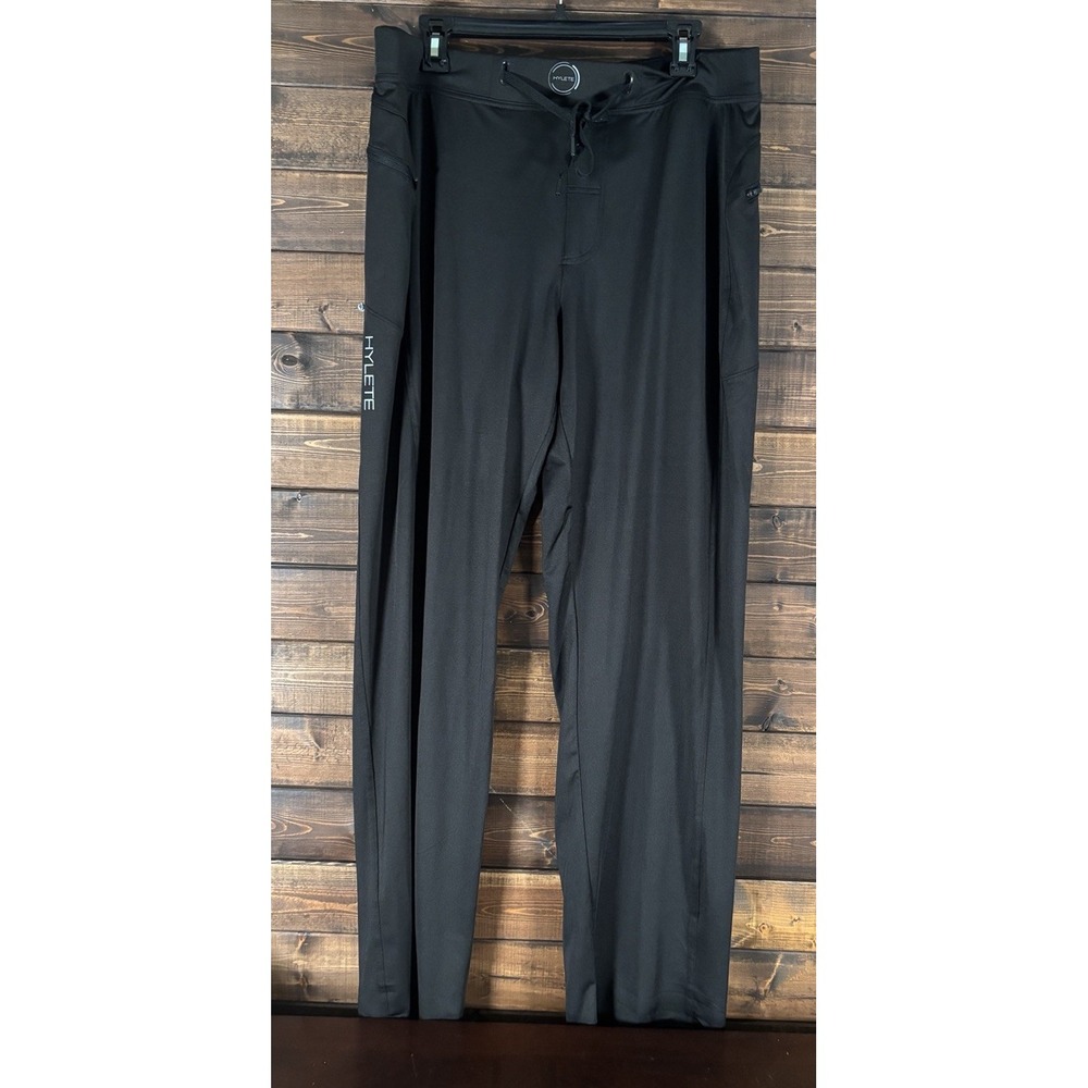 Hylete Mens Training Pants Black Athletic Workout Gym Track Pants Pockets XL